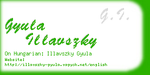 gyula illavszky business card